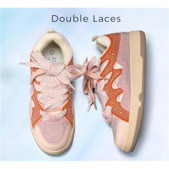 Women's Sparkle Rhinestone Fashion Sneaker - Picture 4 of 6